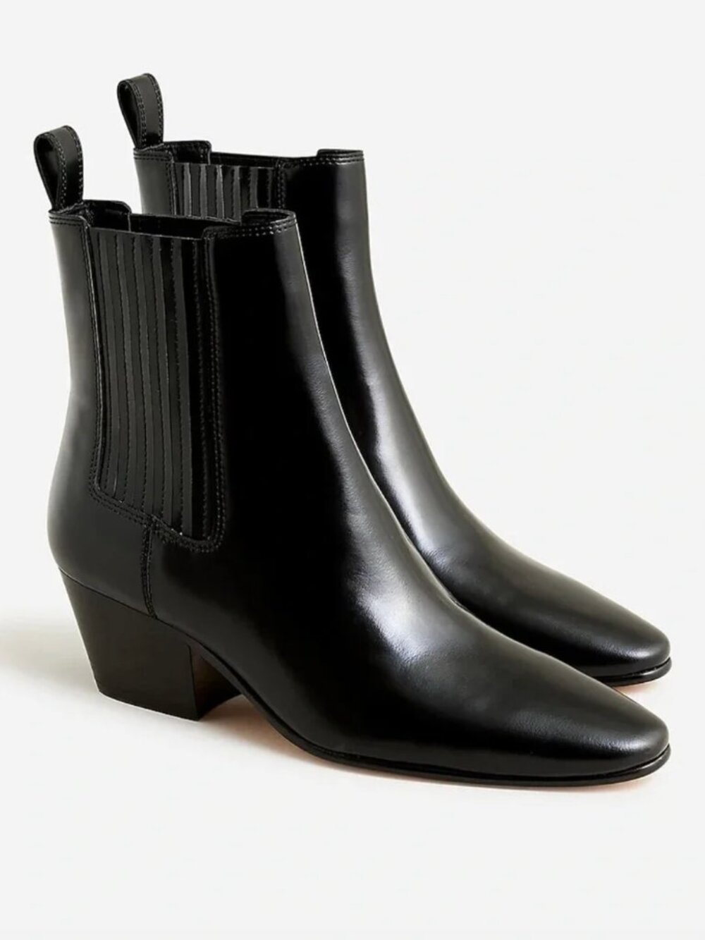 J. Crew Piper Black Leather Ankle Boots Size 11 NEW NIB